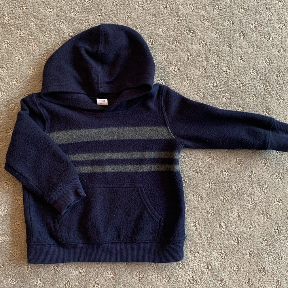 18-24 M Janie and Jack Fleece Hoodie EUC!